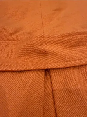 Skirtin Around Orange Horsebit Coat Geometric Lined Jacket Size Small? - C54-115 thumbnail 8