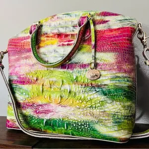 Brahmin Duxbury Satchel Delight Melbourne Multicolor Leather NWT thumbnail 3