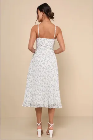 Lulus White Floral Dress thumbnail 2
