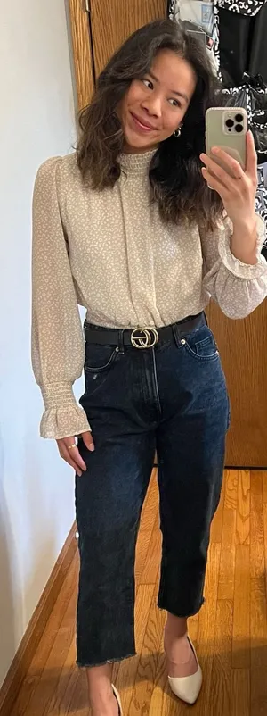 Japna Long Sleeve Cheetah Blouse thumbnail 1