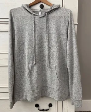 ebb & flow Gray Hoodie.  Size XLarge. EUC thumbnail 1