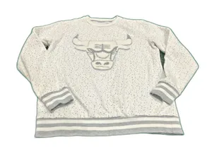 NBA Chicago Bulls Vintage Womens White Logo Sweatshirt Medium thumbnail 1