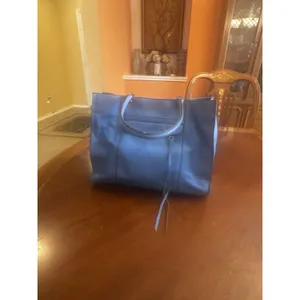 REBECCA MINKOFF BLUE LEATHER TOTE Bag thumbnail 3
