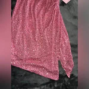 Hello Molly Twilight Dancer Sequin Dress in Lipstick Pink Size 6 (Medium) NWT thumbnail 10