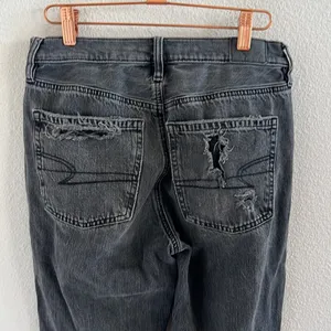American Eagle 90s Bootcut Boot Cut Distressed Black Denim Jeans 4 thumbnail 6