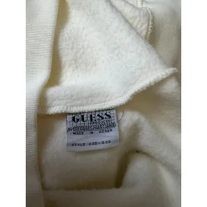 Vtg Guess Georges Marciano Sweatshirt Womens Medium Ivory Mockneck Pullover USA thumbnail 4
