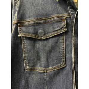 ANA Denim Long Sleeve Dress with Fringed Hem size XXL NEW thumbnail 8