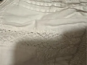 2000s vintage style abercrombie & fitch white whimsical babydoll lace mini dress thumbnail 11