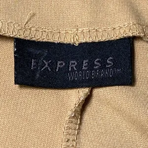 Express Flare Leg Pants Women's 5/6 Regular Camel Tan‎ High Rise EUC thumbnail 6