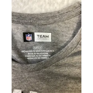 NFL Team Apparel Atlanta Falcons Womens Gray‎ 3/4 Sleeve Graphic T-Shirt Small thumbnail 3