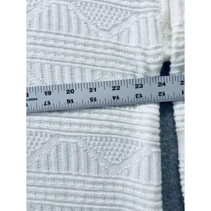 Vintage 80s Spunky Textured Knit Sweater Cream Made in USA Oversized One Size thumbnail 10