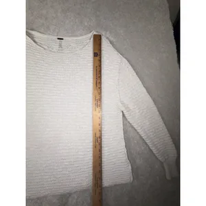 free‎ people ivory ribbed sweater small thumbnail 7