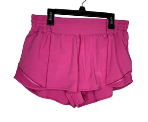 Lululemon Hotty Hot Running Shorts SZ 8 Pink 2.5" Lined Swift Fabric thumbnail 1