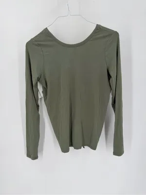 SPANX NWT Better Base Modal Long Sleeve Athleisure Casual Convertible Tie Top thumbnail 2