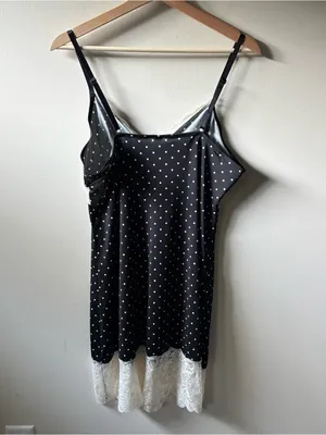 Black and White Polkadot Lingerie Dress thumbnail 5