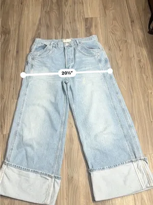 We The Free Light Blue High-Rise Wide Leg Jeans thumbnail 7