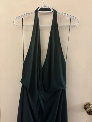 Reformation Backless Halter Gown Dress  thumbnail 2