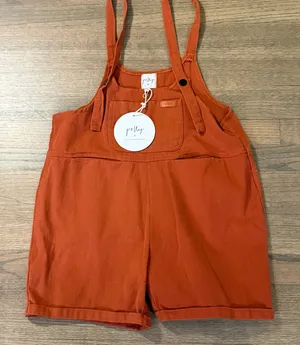 Oh Polly NWT Burnt Orange Overalls- Size Small thumbnail 1