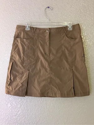 Warmpeace Khaki Utility Hiking Mini Skirt Size L Gorpcore Cargo Y2K thumbnail 10