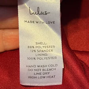 1300 | NWT Lulus Red‎ Satin Cutout Bodycon Holiday Cocktail Mini Dress Womens M thumbnail 6