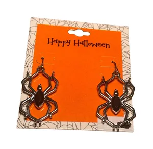Halloween Spider Earrings Dangling‎ Halloween Costume Jewelry Accessories thumbnail 1