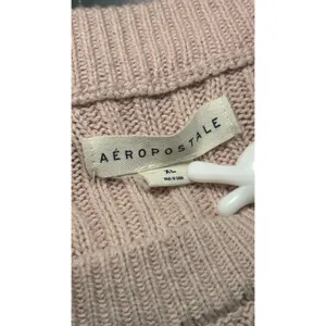 Aeropostale Pink Ribbed Knit Cropped Sweater‎ Long Sleeve Women's XL thumbnail 4