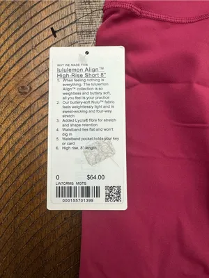lululemon athletica High-Rise Raspberry Bike Shorts thumbnail 3