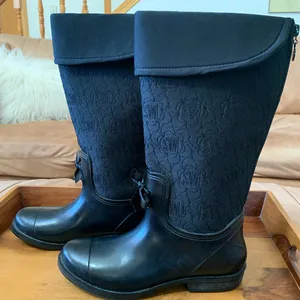 STUART WEITZMAN Tall Black Rain Boots thumbnail 1