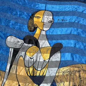 Picasso Scarf Blue thumbnail 2