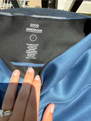 Good American Blue Ombre Leopard Print Leggings thumbnail 2