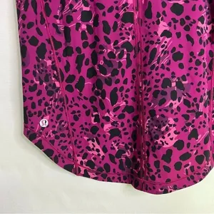 Lululemon Sculpt Tank Top Size 2 Cheetah Camo Magenta Purple Multi/Magenta thumbnail 6
