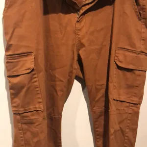 American Bazi Los Angeles Bronze Utility Cuffed Cargo Pants thumbnail 3