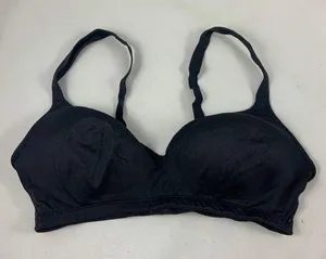 S/M Black adjustable strap halter sports bra thumbnail 1