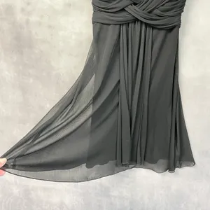 B. Smart Y2K Womens Chiffon Sweetheart Cocktail Dress Size 5/6 Black Flowy McBling HOCO thumbnail 5