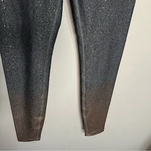 Beyond‎ Yoga Alloy Gray Ombre Rose Gold Speckled High Rise Athletic Leggings thumbnail 6