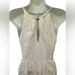 Anthropologie Maeve White Eyelet Crochet Sundress Sz 2 Full Skirt Coquette Girl thumbnail 7