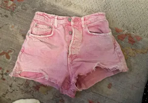 Pink Jean Shorts Size XS thumbnail 1