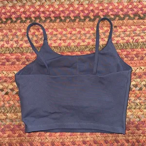 DARK BLUE ATHLETIC CROP CAMI TANK thumbnail 2