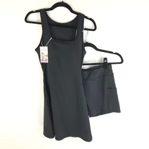 Halara Square Neck Mid Rise Bloom Cut Out 2-Piece Dress Black S thumbnail 5