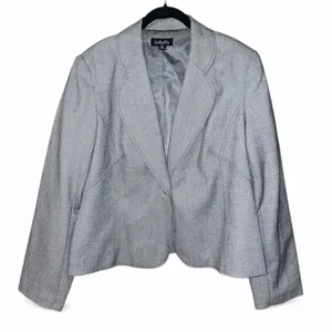 Isabelle Gray 2 Piece Woven Fabric Tailored Career Suit Size 14 thumbnail 6