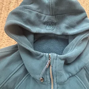 Lululemon size 4 Scuba Oversized Half-Zip Hoodie in blue/green thumbnail 4
