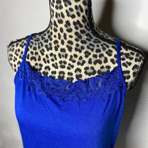 Maurice’s Elegant Blue Lace Trim Women's Top thumbnail 3