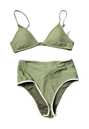 Aerie Green 2 Piece Swim Set Size: S‎ thumbnail 1