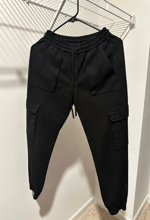 ZARA Faux Suede Cargo Pants thumbnail 1