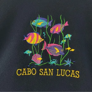 Vintage International Jeans Large Cabo San Lucas Fish Sea Crewneck Embroidered thumbnail 3