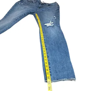 Judy Blue Los Angeles Distressed Boyfriend Fit Raw Hem Jeans Women's Size 15/32 thumbnail 10
