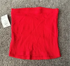 Red A New Day Tube Top thumbnail 2