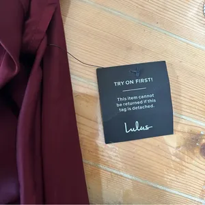 Lulus Classic Elegance Plum Chiffon Sleeveless Mock Neck Maxi Dress – Size M thumbnail 6