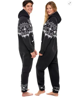 Skylinewears Nordic Print Sweatshirt Pajama Jumpsuit thumbnail 4