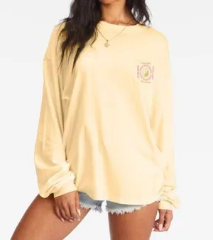 💛🆕Billabong Free Your Mind Yellow Long Sleeve Tee ✨NWT✨ thumbnail 1